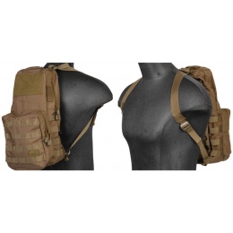 Lancer Tactical 600D Nylon Airsoft Molle Hydration Backpack (Color: Khaki)