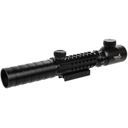 Lancer Tactical Airsoft 3-9x32mm Red/Green Illuminated Scope - BLACK