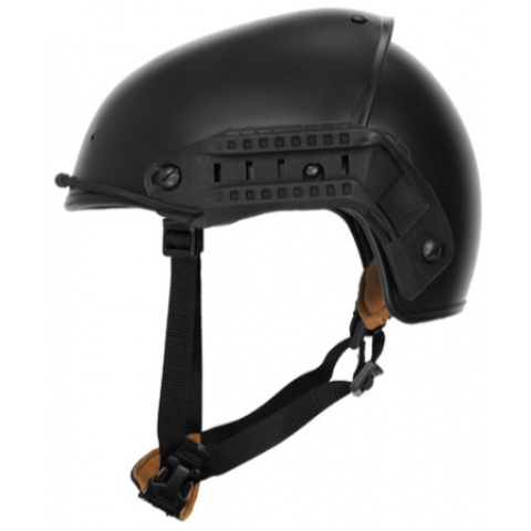 Lancer Tactical Airsoft CP AF Helmet w/ Side Rails - BLACK - L/XL