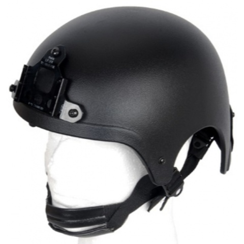 Lancer Tactical IBH Recon Helmet w/ NVG Shroud - BLACK