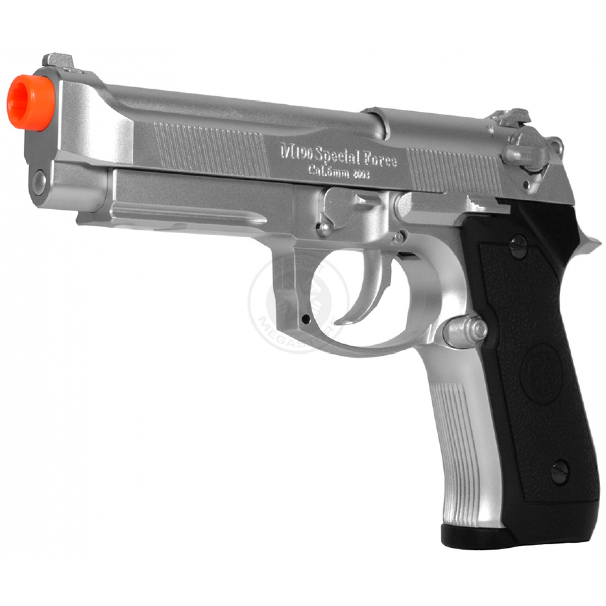 HFC GBB M9 Beretta Gas Blowback Airsoft Pistol SILVER Airsoft Megastore