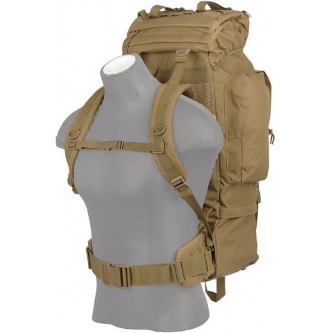 Lancer Tactical Waterproof Outdoor Trail Backpack - COYOTE BROWN