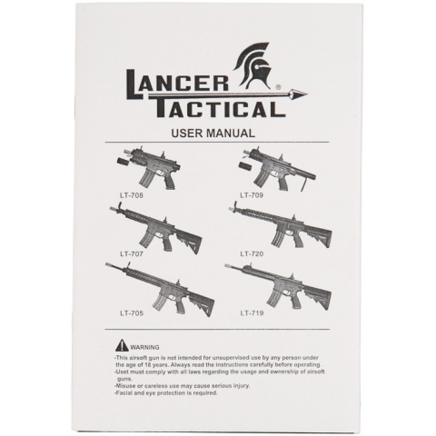 Lancer Tactical Metal M4 Warrior Carbine AEG Airsoft Rifle - BLACK