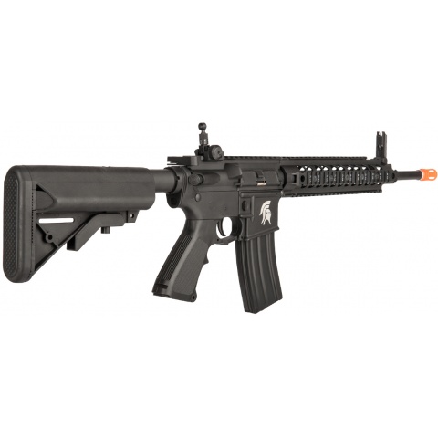 Lancer Tactical Metal M4 Warrior Carbine AEG Airsoft Rifle - BLACK