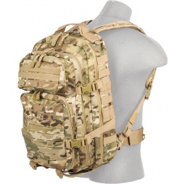 Lancer Tactical Laser Cut Webbing Multi-Purpose Backpack - CAMO
