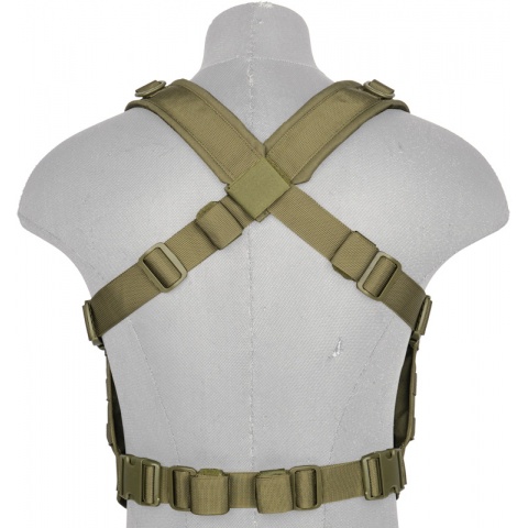 Lancer Tactical Light Weight Chest Rig w/ Mag Pouch - OLIVE DRAB