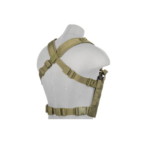Lancer Tactical Light Weight Chest Rig w/ Mag Pouch - OLIVE DRAB