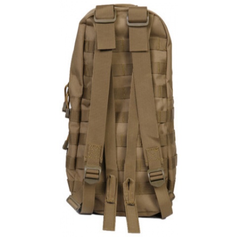 Lancer Tactical 600D Nylon Airsoft Molle Hydration Backpack (Color: Tan)
