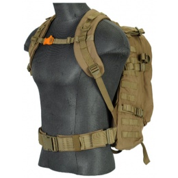 Lancer Tactical Airsoft 3-Day Assault Backpack - KHAKI