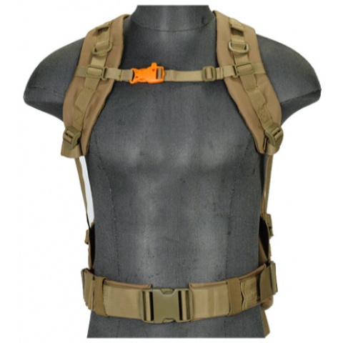 Lancer Tactical Airsoft 3-Day Assault Backpack - KHAKI