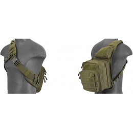 Lancer Tactical Airsoft Messenger Utility Shoulder Bag (Color: OD Green)