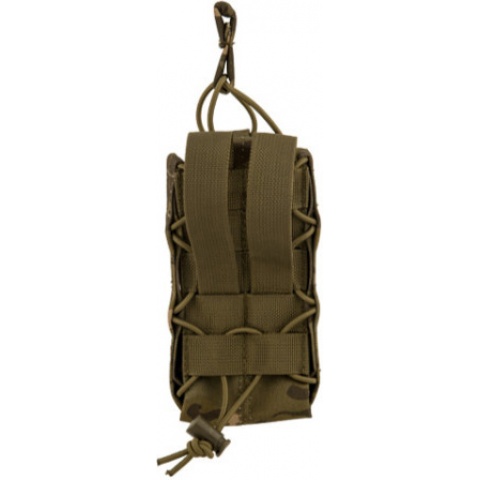 Lancer Tactical Airsoft Retention Radio Pouch - CAMO TROPIC