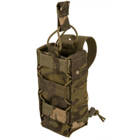 Lancer Tactical Airsoft Retention Radio Pouch - CAMO TROPIC