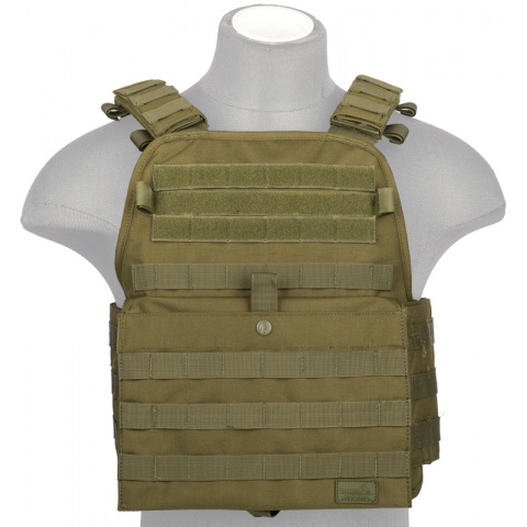 Lancer Tactical 1000D Nylon Airsoft Modular Tactical Vest (Olive Drab)