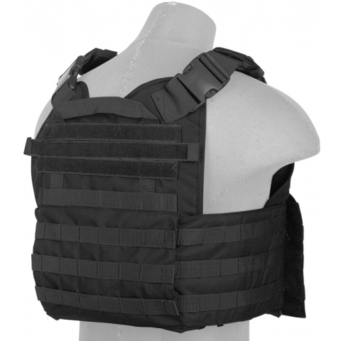 Lancer Tactical 1000D Nylon Airsoft Modular Tactical Vest (Black)