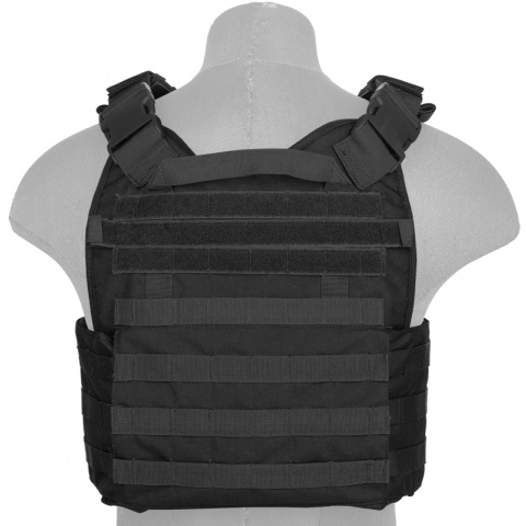 Lancer Tactical 1000D Nylon Airsoft Modular Tactical Vest (Black)