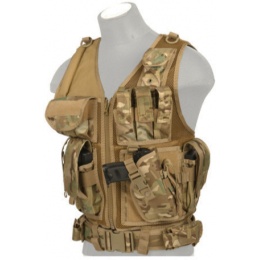 Lixada Tactical Vest Military Airsoft Vest Adjustable Breathable Combat Training Vest 