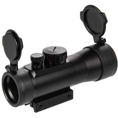 Lancer Tactical Airsoft 2X Magnification Red/Green Scope - BLACK