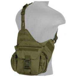 Lancer Tactical Airsoft Messenger Shoulder Bag - OD GREEN