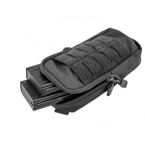 Lancer Tactical Airsoft Enclosed Magazine Pouch - BLACK