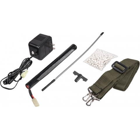 Galaxy Airsoft Polymer BETA AEG AK47 CQB Rifle - BLACK