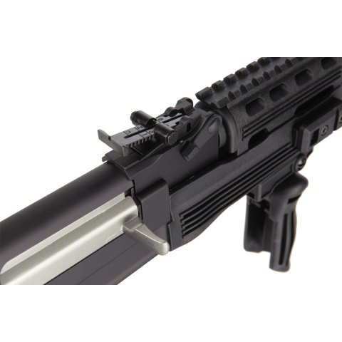 Lancer Tactical Airsoft Full Metal AK-47 AEG w/ LE Stock, Battery & Charger (Color: Black)