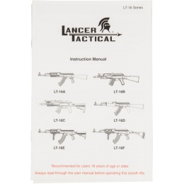 Lancer Tactical Airsoft Full Metal AK-47 AEG w/ LE Stock [w/ Battery & Charger] - BLACK
