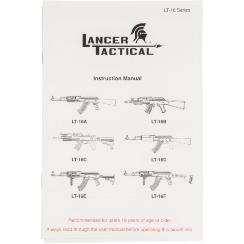 Lancer Tactical Airsoft Full Metal AK-47 AEG w/ LE Stock, Battery & Charger (Color: Black)