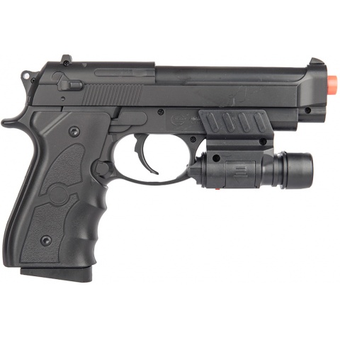 UK Arms G52R Airsoft Spring Powered Pistol w/ Laser - BLACK
