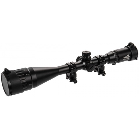 Lancer Tactical Airsoft  6-24X50 AOL Red & Green & Blue Scope w/ Sun Shade