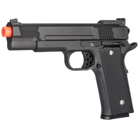 Galaxy P226 Airsoft Metal MilSlim Spring Pistol w/ Holster - BLACK