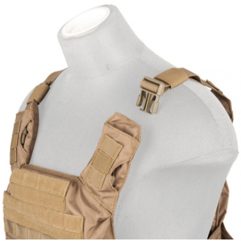 Lancer Tactical Nylon Speed Attack Tactical Vest (Khaki)