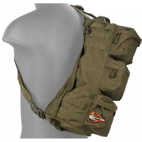 Lancer Tactical Airsoft Utility Go Pack Shoulder Bag - OLIVE DRAB
