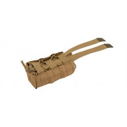 Lancer Tactical Airsoft Radio/Canteen Paracord Pouch - KHAKI