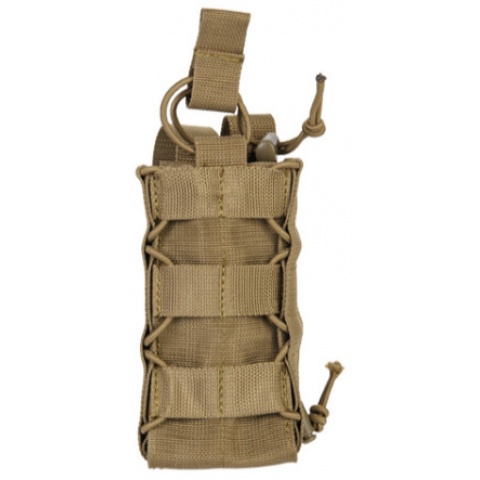 Lancer Tactical Airsoft Radio/Canteen Paracord Pouch - TAN