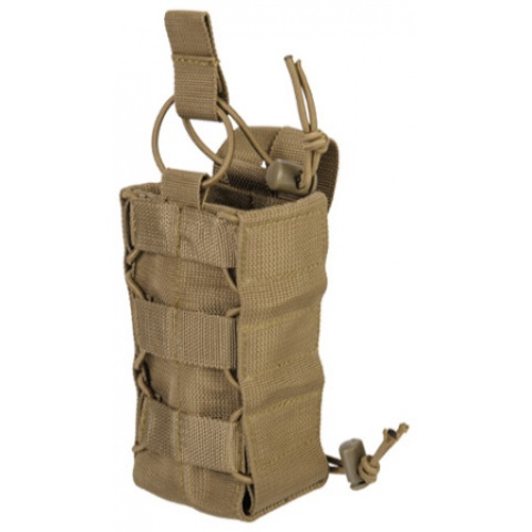 Lancer Tactical Airsoft Radio/Canteen Paracord Pouch - TAN