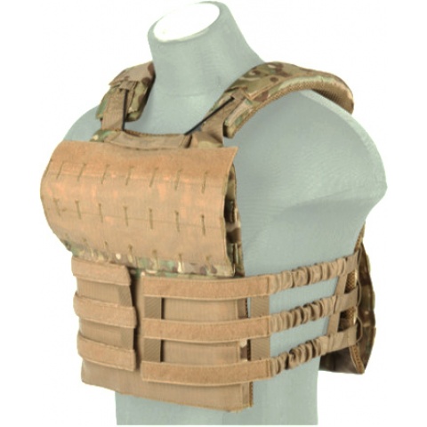 Lancer Tactical 600D Nylon Tactical Vest w/ Shoulder Straps (Camo)
