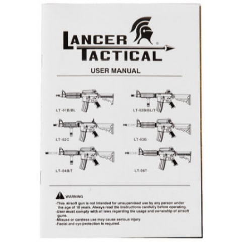 Lancer Tactical Airsoft LT-24 CQB M4 AEG w/ Free Float Rail - BLACK