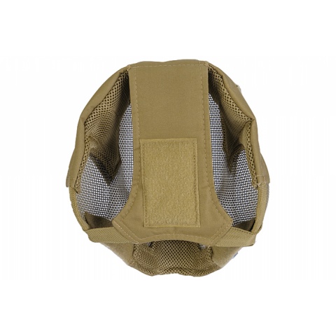 Airsoft V6 Full Face Strike Mesh Mask - TAN