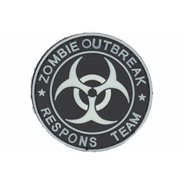 Airsoft Zombie Outbreak Morale Patch - WHITE