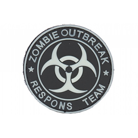 Airsoft Zombie Outbreak Morale Patch - WHITE