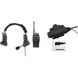 zComtac II Headset & U94 PTT w/ Baofeng 888S Radio - FOLIAGE