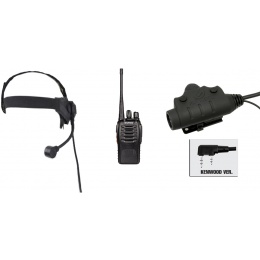 zSelex TASC1 Headset & ZSILYNX KEN PTT w/ Baofeng 888S Radio - FOLIAGE
