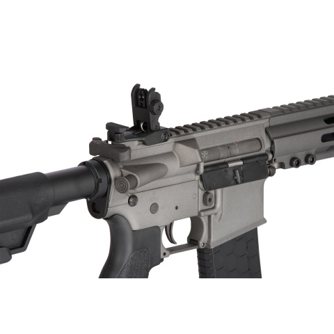 Lancer Tactical Bravo MK1 SMR Black Jack Airsoft Rifle - MIDNIGHT GRAY