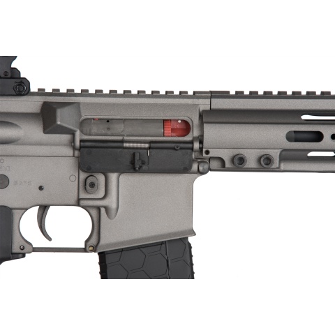 Lancer Tactical Bravo MK1 SMR Black Jack Airsoft Rifle - MIDNIGHT GRAY