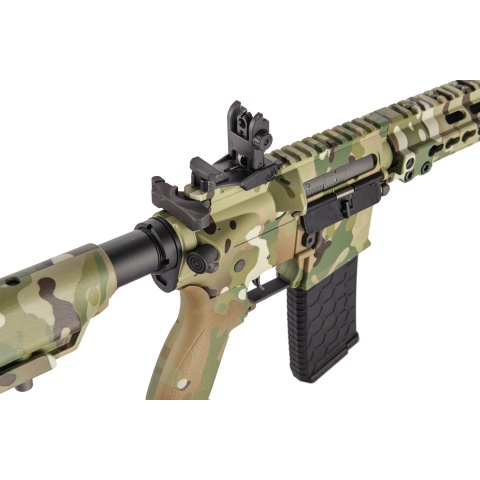 Lancer Tactical Airsoft M4 SMR AEG Black Jack Carbine - CAMO