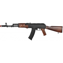 UK Arms Airsoft Polymer AK47 AEG Rifle - BLACK/WOOD