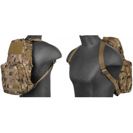 Lancer Tactical 600D Nylon Airsoft Molle Hydration Backpack (Color: Camo)