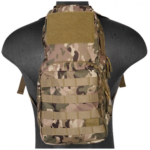 Lancer Tactical 600D Nylon Airsoft Molle Hydration Backpack (Color: Camo)
