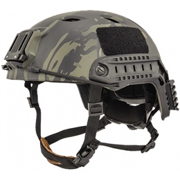 Lancer Tactical ACH Base Jump Tactical Gear Helmet - CAMO BLACK - L/XL